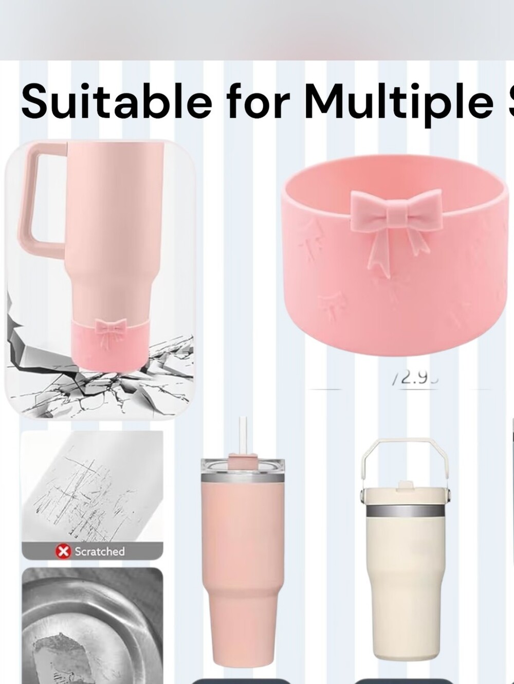 Pink Tumbler Accessory Set - Picture 2 of 5